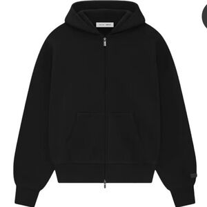 Fear of God Midnight Black Zip-Up Hoodie